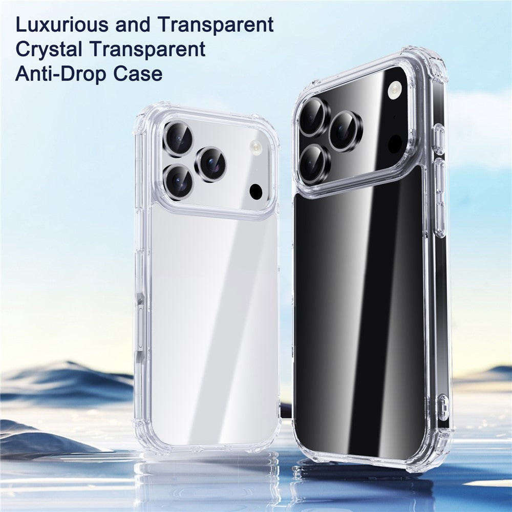 IPAKY For iPhone 17 Pro Max Case Four Corner Shockproof Clear Phone Back Cover
