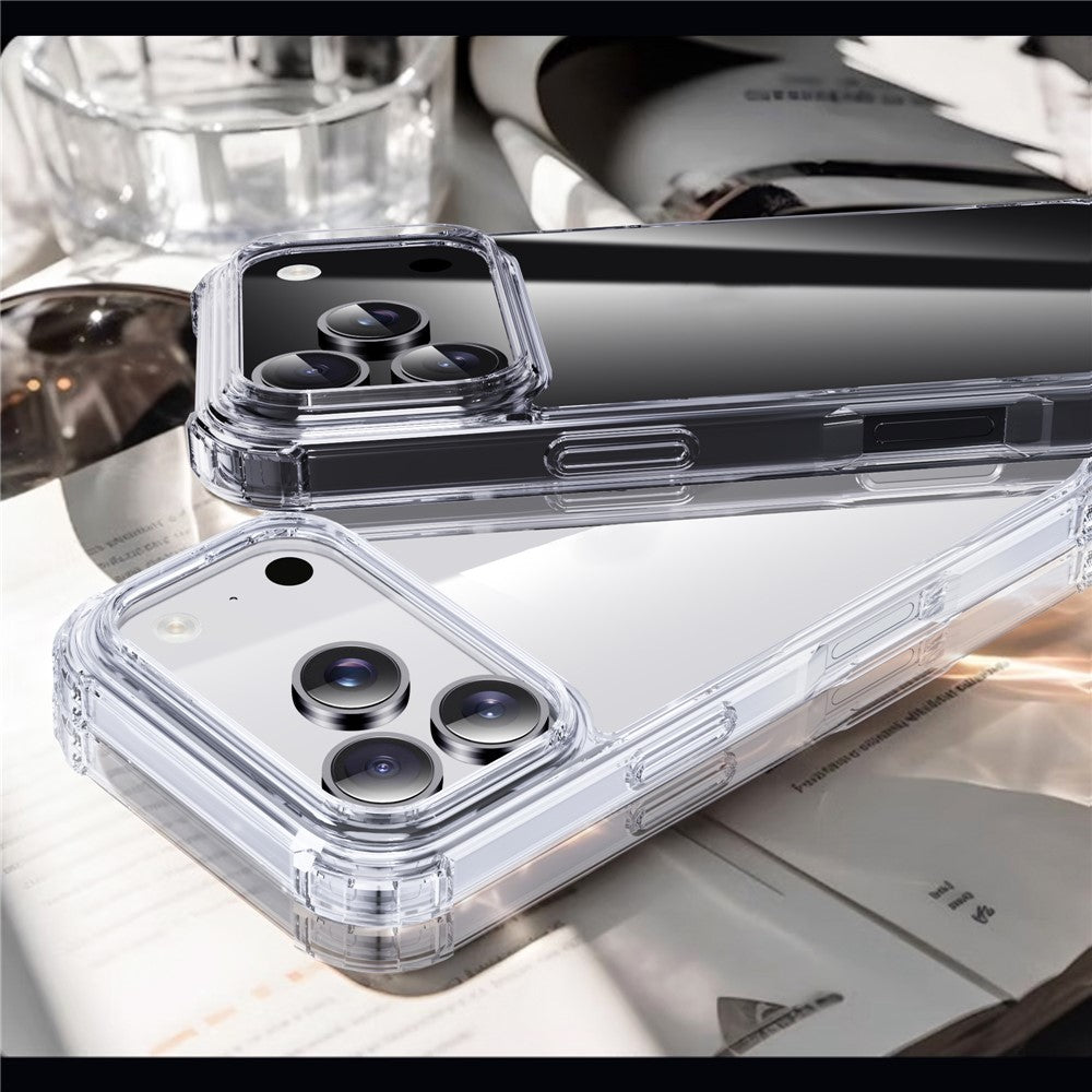 IPAKY For iPhone 17 Pro Case Four Corner Shockproof Clear Phone Back Cover