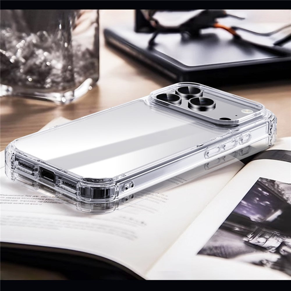 IPAKY For iPhone 17 Pro Case Four Corner Shockproof Clear Phone Back Cover