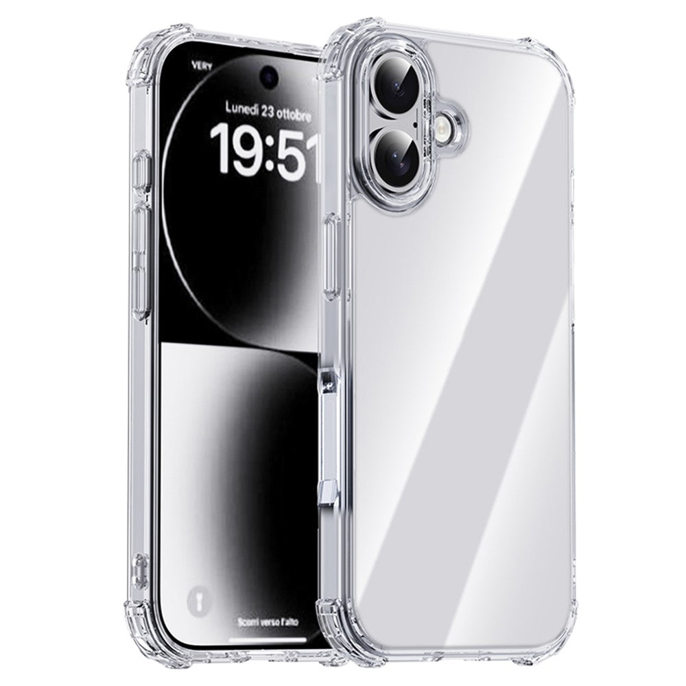 IPAKY For iPhone 17 Case Four Corner Shockproof Clear Phone Back Cover