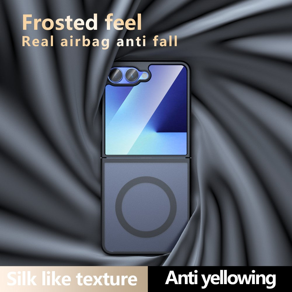 Samsung Galaxy Z Flip7 5G Magnetiskt Skal TPU + PC Matt Skin Touch mobilskal