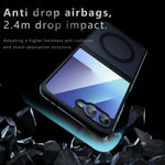 Samsung Galaxy Z Flip7 5G Magnetiskt Skal TPU + PC Matt Skin Touch mobilskal