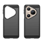 WANLONFENG För Huawei Pura 80 Ultra Skal med Skärmfilm LS-serien Stort Linshål Borstad Textur TPU mobilskal