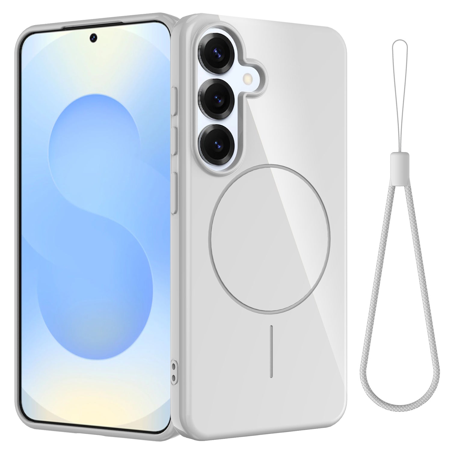 Samsung Galaxy S25 FE Magnetiskt Skal TPU mobil Baksida med Snodd