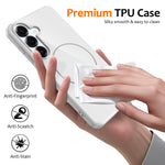 Samsung Galaxy S25 FE Magnetiskt Skal TPU mobil Baksida med Snodd