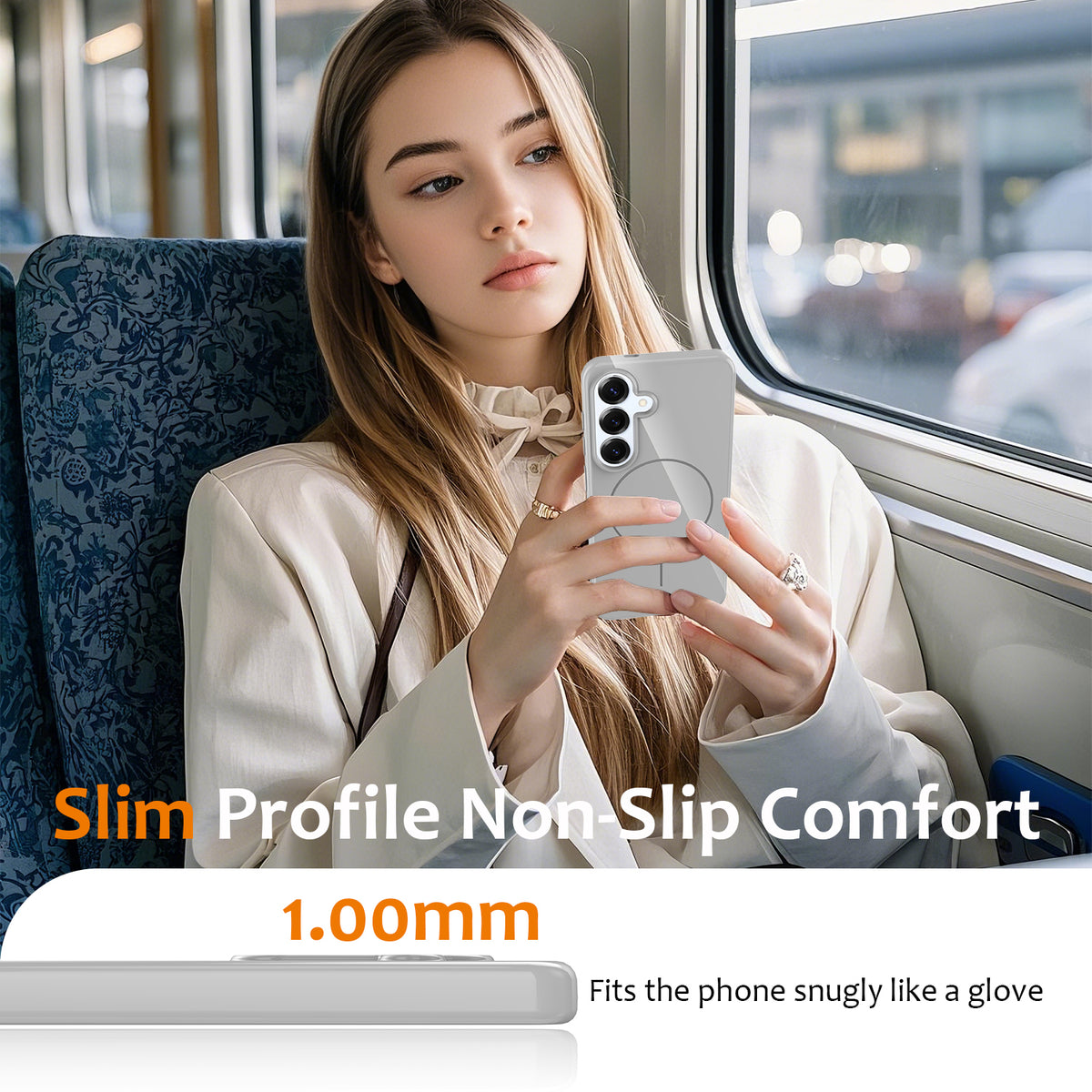 Samsung Galaxy S25 FE Magnetiskt Skal TPU mobil Baksida med Snodd
