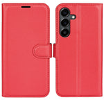 For Samsung Galaxy S25 FE Case Litchi Texture Shockproof Leather Wallet Phone Cover
