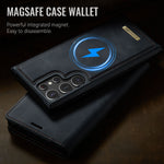 CASEME Til Samsung Galaxy S22 Ultra 5G Cover C49 Magnetisk Cover RFID-blokerende Aftagelig Pung Læder Telefoncover