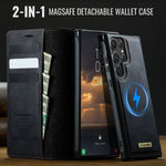 CASEME Til Samsung Galaxy S22 Ultra 5G Cover C49 Magnetisk Cover RFID-blokerende Aftagelig Pung Læder Telefoncover