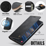 CASEME Til Samsung Galaxy S22 Ultra 5G Cover C49 Magnetisk Cover RFID-blokerende Aftagelig Pung Læder Telefoncover