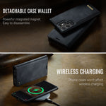 CASEME For Samsung Galaxy S23 Ultra Case C49 Magnetic Case RFID Blocking Detachable Wallet Leather Phone Cover