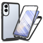 Clear Case for Samsung Galaxy S25 Edge PC + TPU Phone Back Cover with PET Screen Film