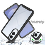 Clear Case for Samsung Galaxy S25 Edge PC + TPU Phone Back Cover with PET Screen Film