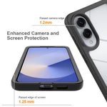 Clear Case for Samsung Galaxy S25 Edge PC + TPU Phone Back Cover with PET Screen Film