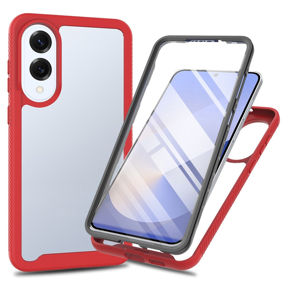 Clear Case for Samsung Galaxy S25 Edge PC + TPU Phone Back Cover with PET Screen Film