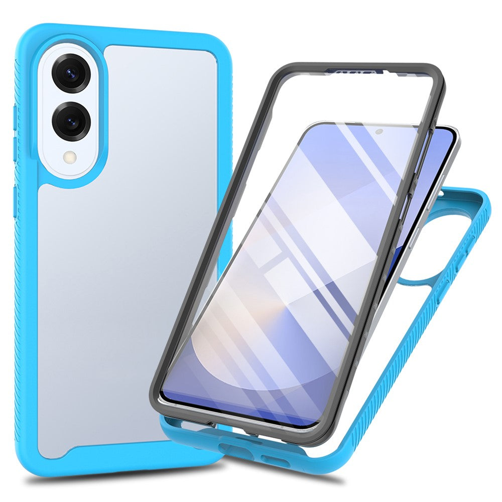 Clear Case for Samsung Galaxy S25 Edge PC + TPU Phone Back Cover with PET Screen Film