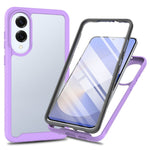 Clear Case for Samsung Galaxy S25 Edge PC + TPU Phone Back Cover with PET Screen Film