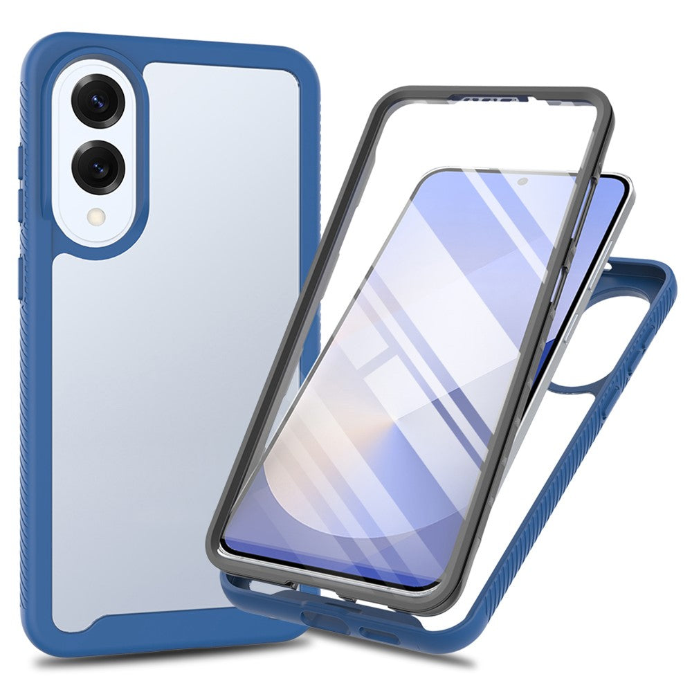 Clear Case for Samsung Galaxy S25 Edge PC + TPU Phone Back Cover with PET Screen Film