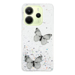 Xiaomi Redmi Note 14 4G (163.25mm) skal epoxi PVC fjäril TPU estetiskt mobilskal