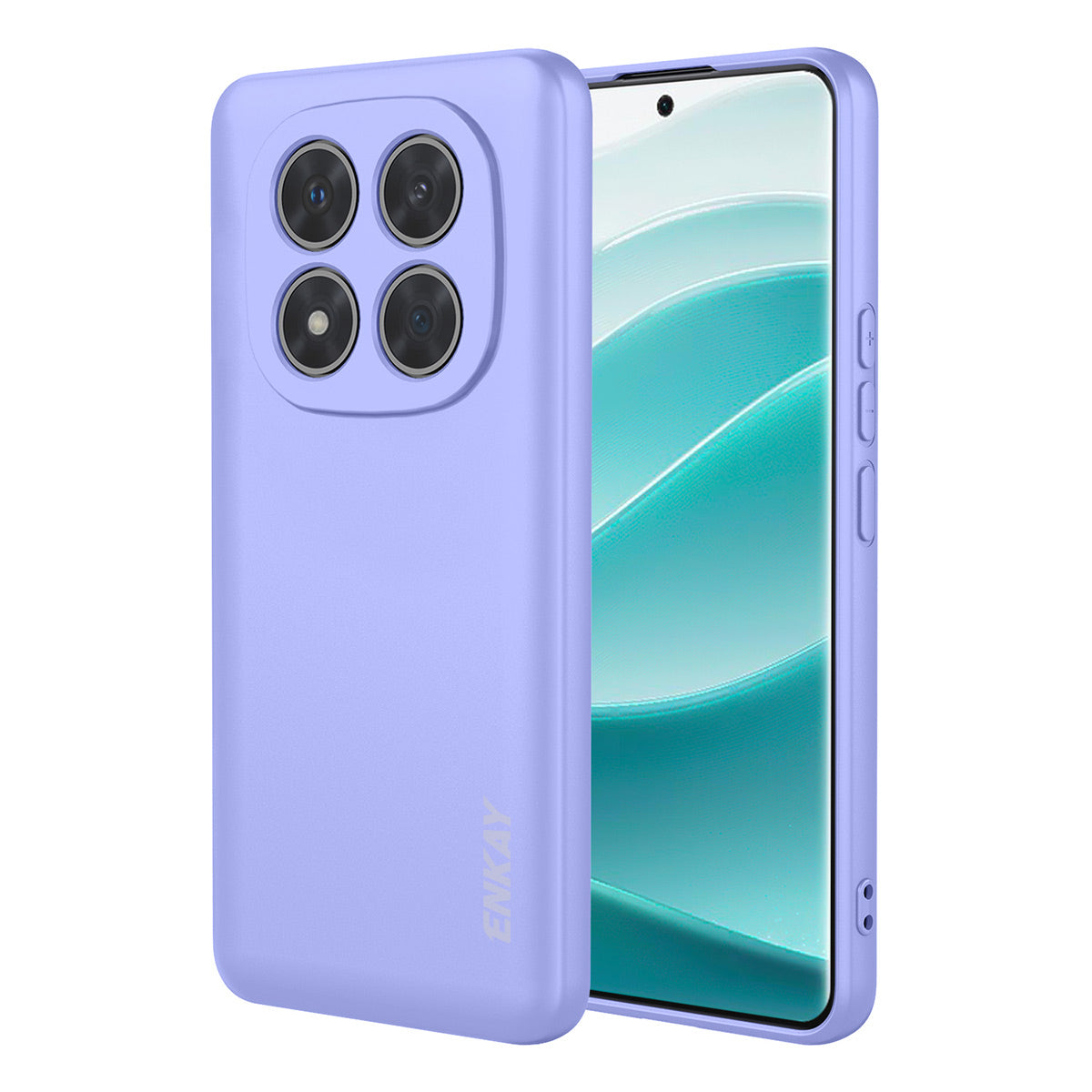 ENKAY HAT PRINCE För Xiaomi Redmi Note 14 Pro+ 5G Silikonskal Rak Kant Mobilmobil Baksida