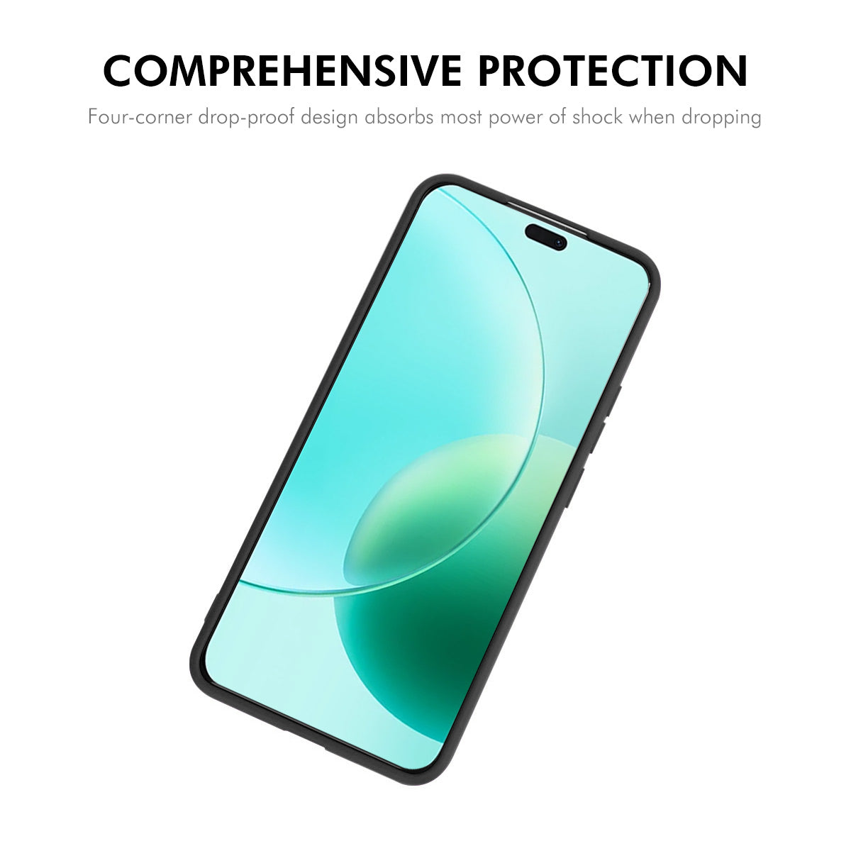 ENKAY HAT PRINCE For Honor 400 Lite 5G Silicone Case   Straight Edge Cell Phone Back Cover