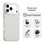 Til iPhone 17 Pro cover PC + TPU + PET mat anti-fald telefon bagcover