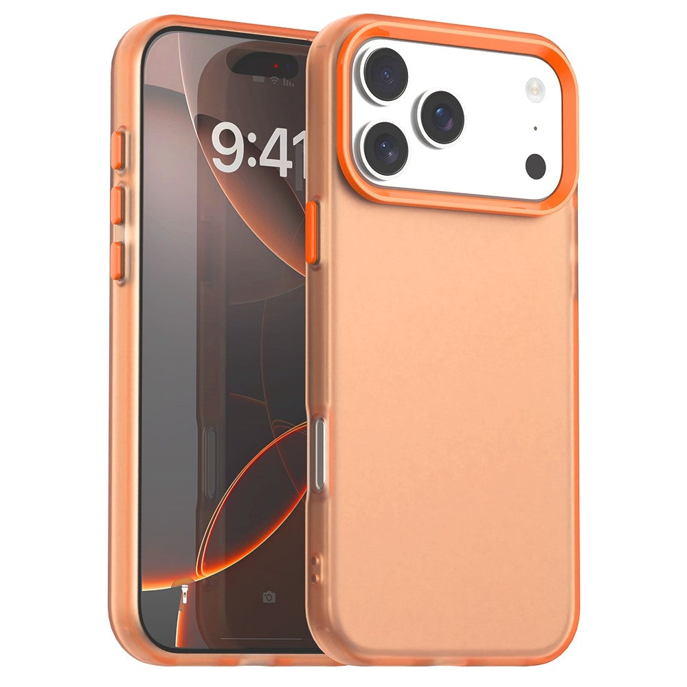 Til iPhone 17 Pro cover PC + TPU + PET mat anti-fald telefon bagcover