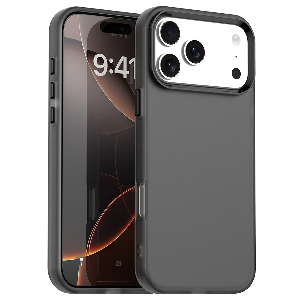 Til iPhone 17 Pro cover PC + TPU + PET mat anti-fald telefon bagcover