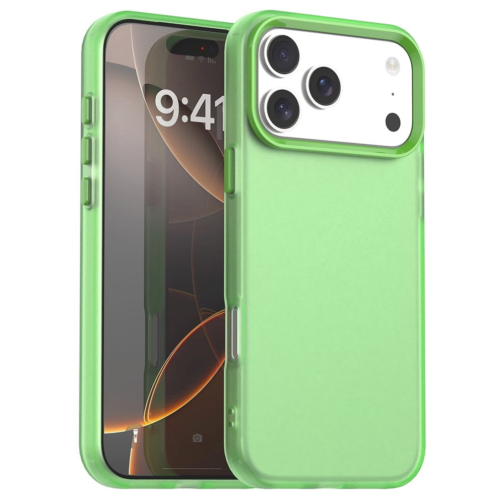 Til iPhone 17 Pro cover PC + TPU + PET mat anti-fald telefon bagcover