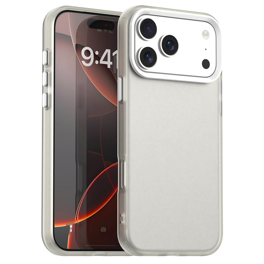 For iPhone 17 Pro Max Case PC + TPU + PET Matte Anti-Drop Phone Back Cover