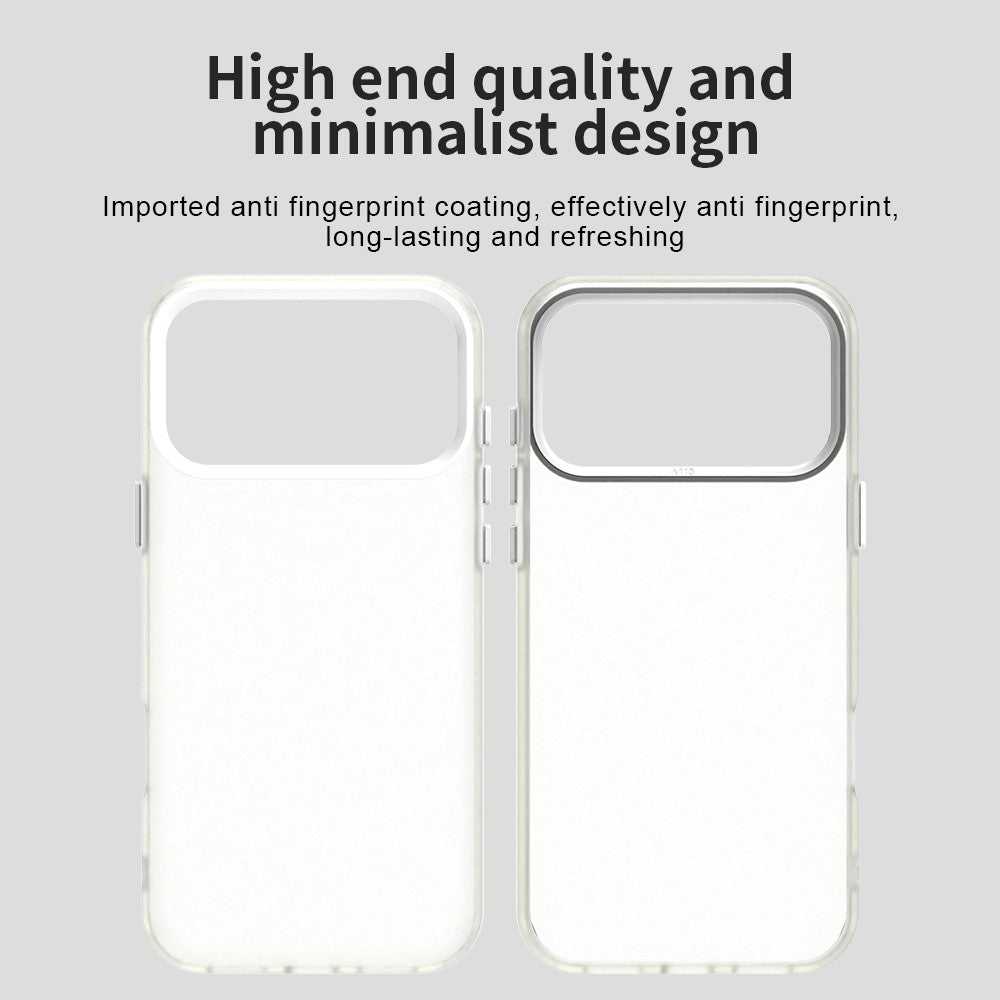 For iPhone 17 Pro Max Case PC + TPU + PET Matte Anti-Drop Phone Back Cover