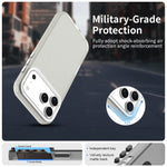 For iPhone 17 Pro Max Case PC + TPU + PET Matte Anti-Drop Phone Back Cover
