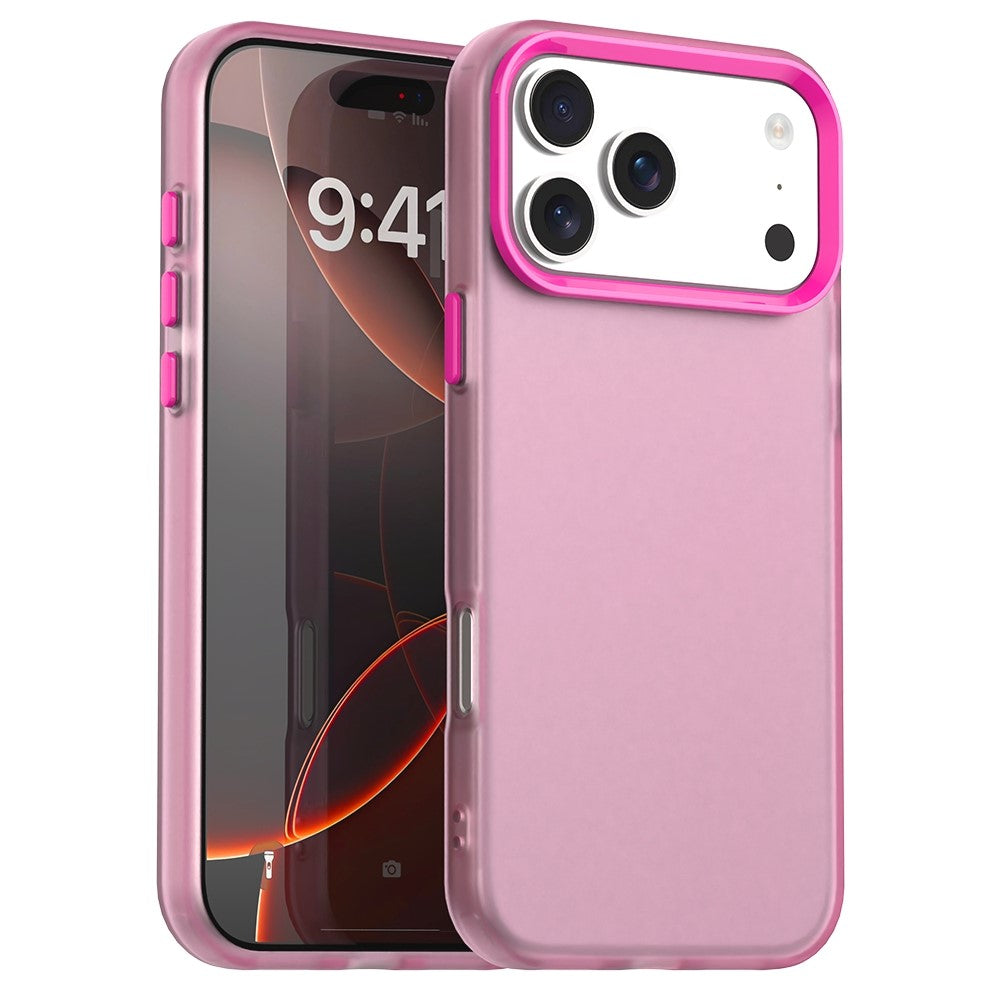 For iPhone 17 Pro Max Case PC + TPU + PET Matte Anti-Drop Phone Back Cover