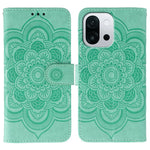 For OnePlus 13T 5G Case PU Leather Mandala Imprinted Design Wallet Phone Cover with Wrist Strap