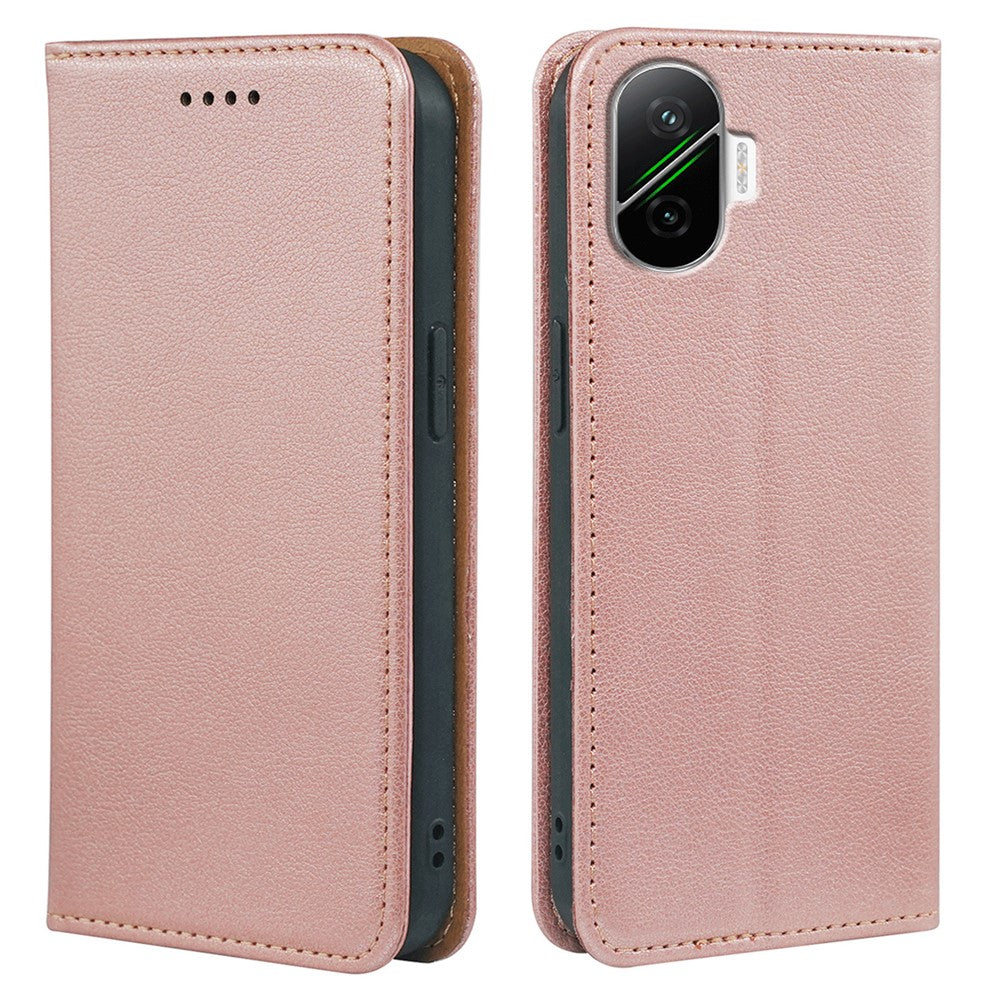 Xiaomi Poco F7 5G / Redmi Turbo 4 Pro 5G Plånboksfodral RFID-blockerande lädermobilskal Stark magnetisk stängning