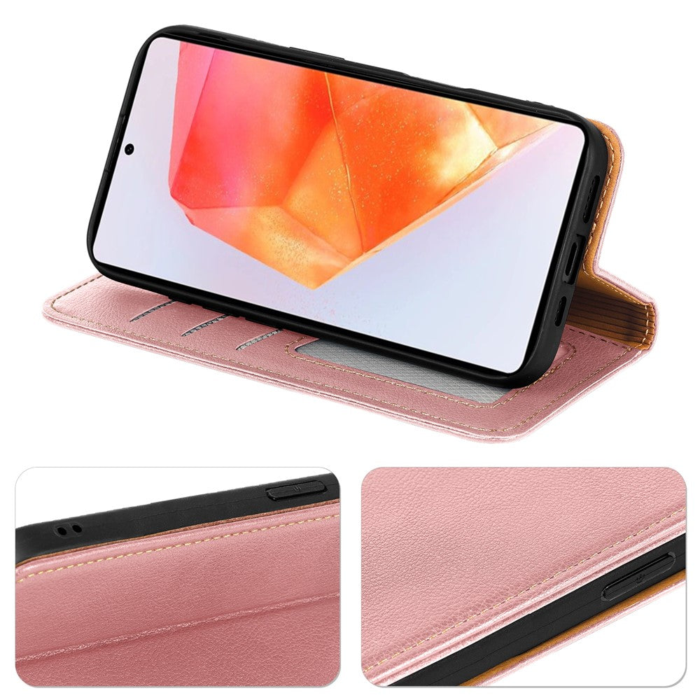 Xiaomi Poco F7 5G / Redmi Turbo 4 Pro 5G Plånboksfodral RFID-blockerande lädermobilskal Stark magnetisk stängning