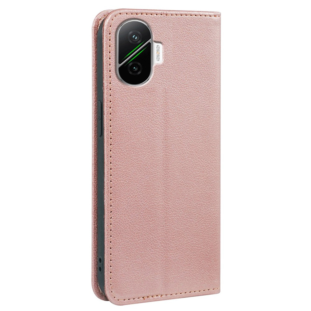 Xiaomi Poco F7 5G / Redmi Turbo 4 Pro 5G Plånboksfodral RFID-blockerande lädermobilskal Stark magnetisk stängning