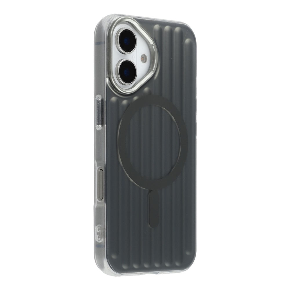 Til iPhone 16 Cover Kompatibel med MagSafe Bagagetekstur IMD TPU Telefonbagcover