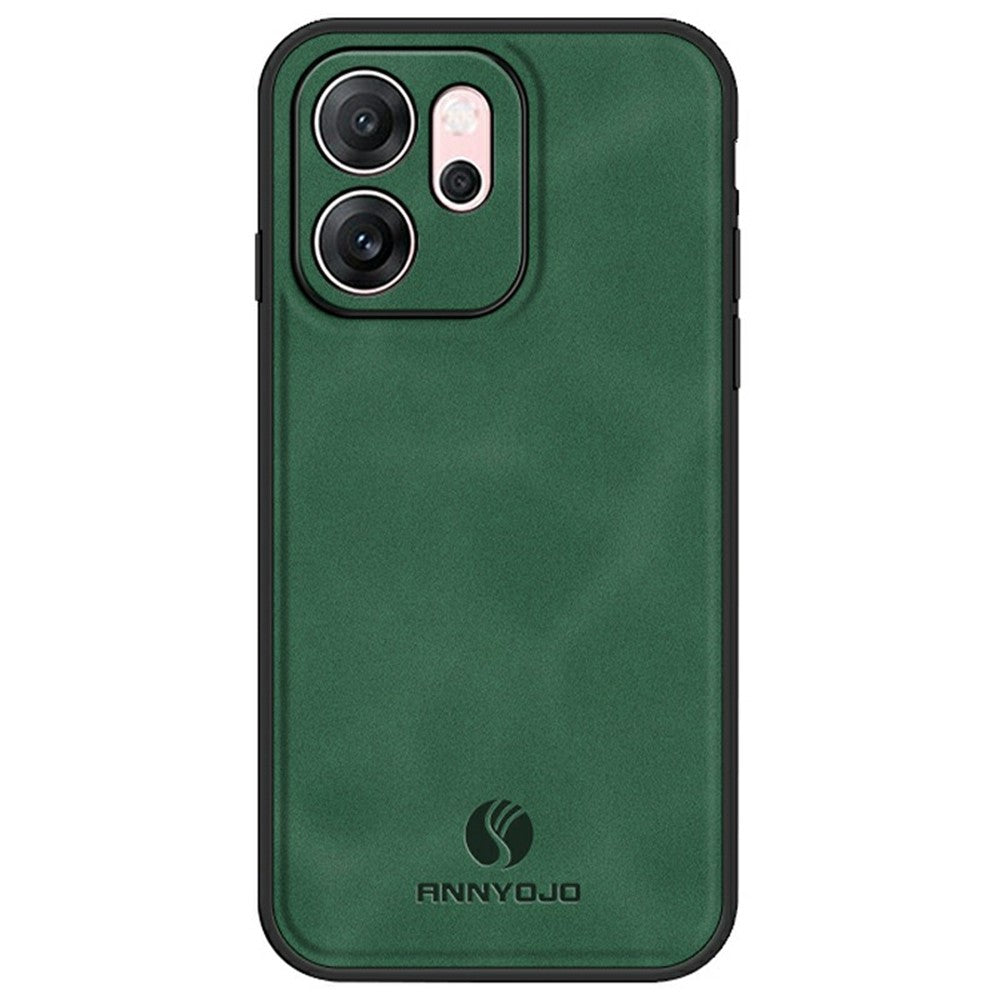 ANNYOJO For Oppo Reno14 F 5G Case PU Leather + PC + TPU Anti Drop Phone Back Cover