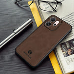 ANNYOJO For Oppo Reno14 F 5G Case PU Leather + PC + TPU Anti Drop Phone Back Cover
