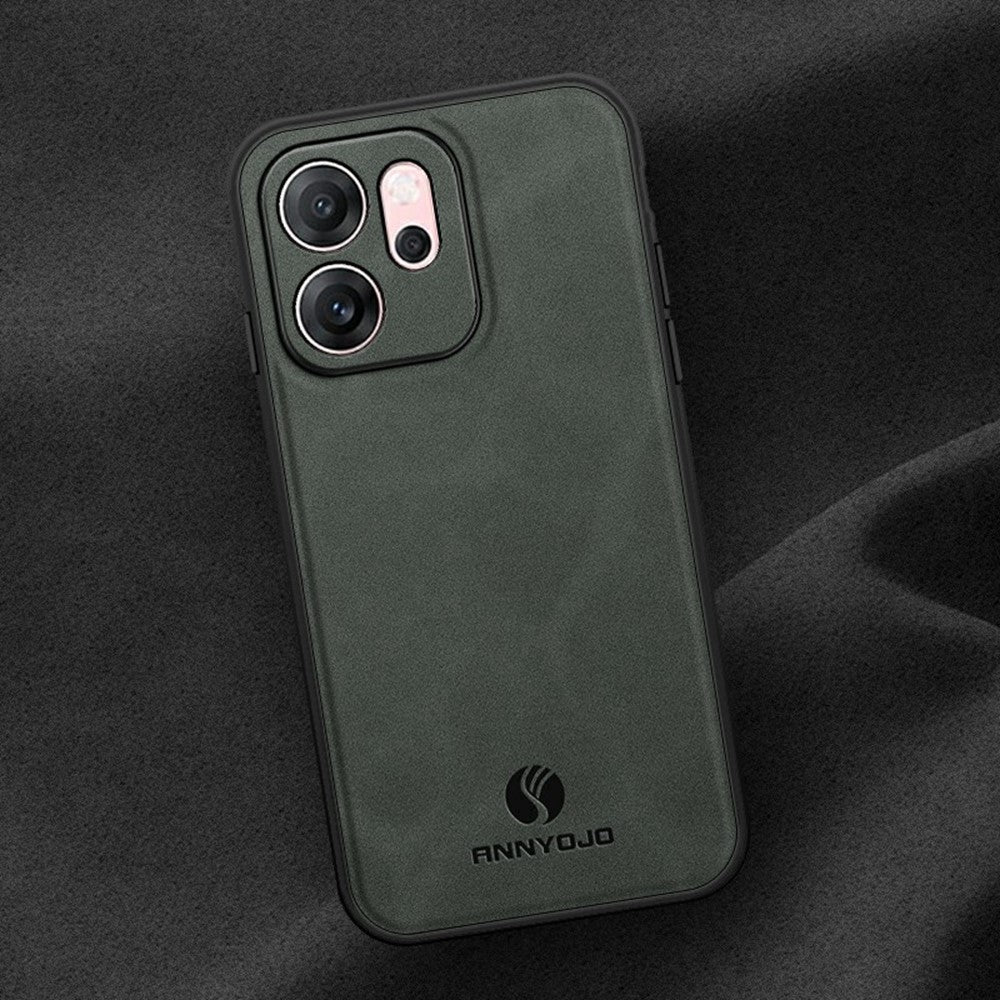 ANNYOJO For Oppo Reno14 F 5G Case PU Leather + PC + TPU Anti Drop Phone Back Cover