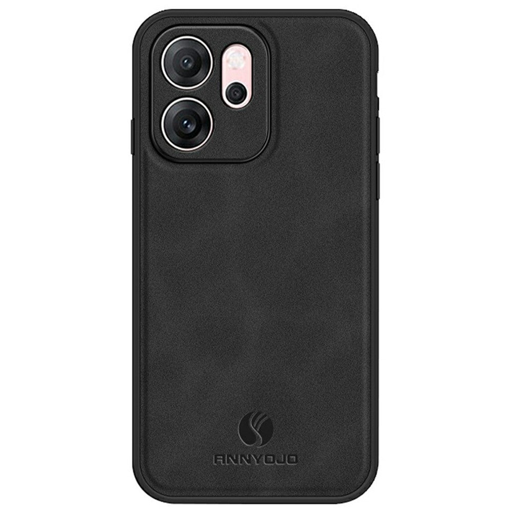 ANNYOJO For Oppo Reno14 F 5G Case PU Leather + PC + TPU Anti Drop Phone Back Cover