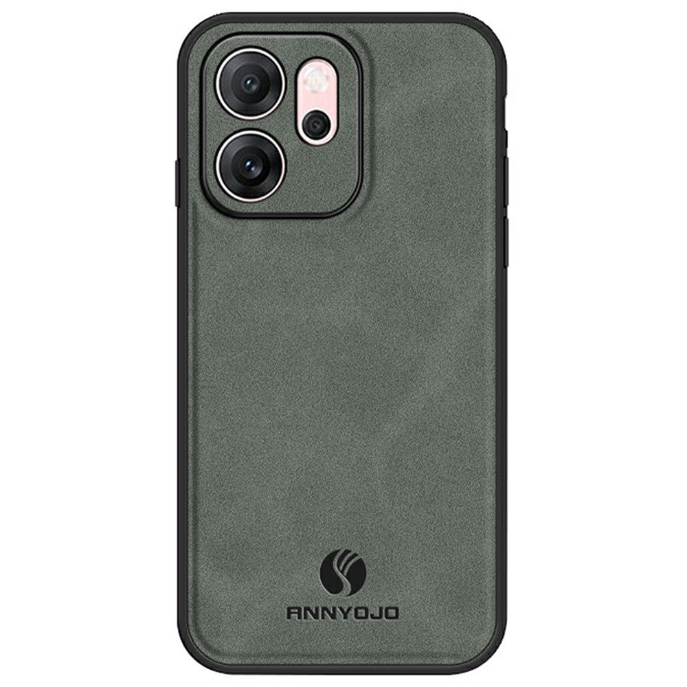 ANNYOJO For Oppo Reno14 F 5G Case PU Leather + PC + TPU Anti Drop Phone Back Cover