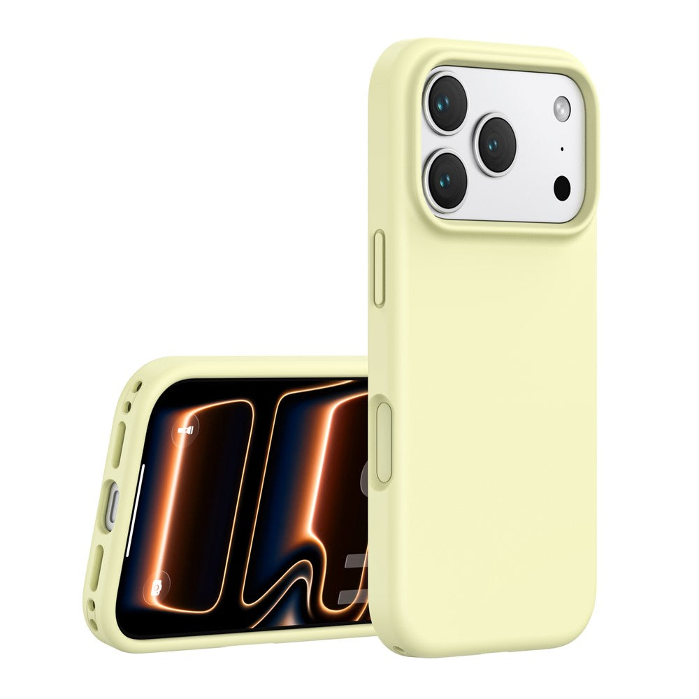 For iPhone 18 Pro Max / 17 Pro Max Case PC + Liquid Silicone Anti-Scratch Lining Phone Cover