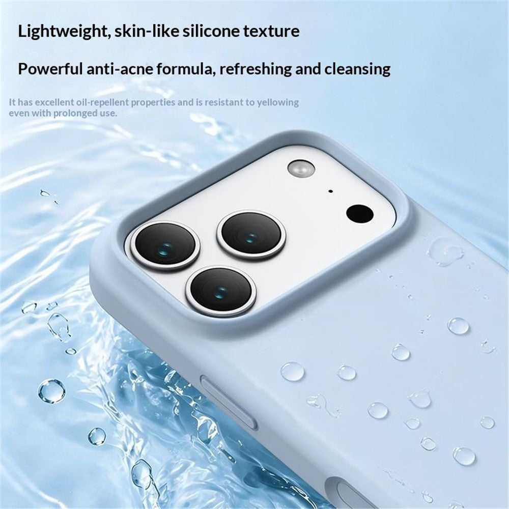 For iPhone 18 Pro Max / 17 Pro Max Case PC + Liquid Silicone Anti-Scratch Lining Phone Cover