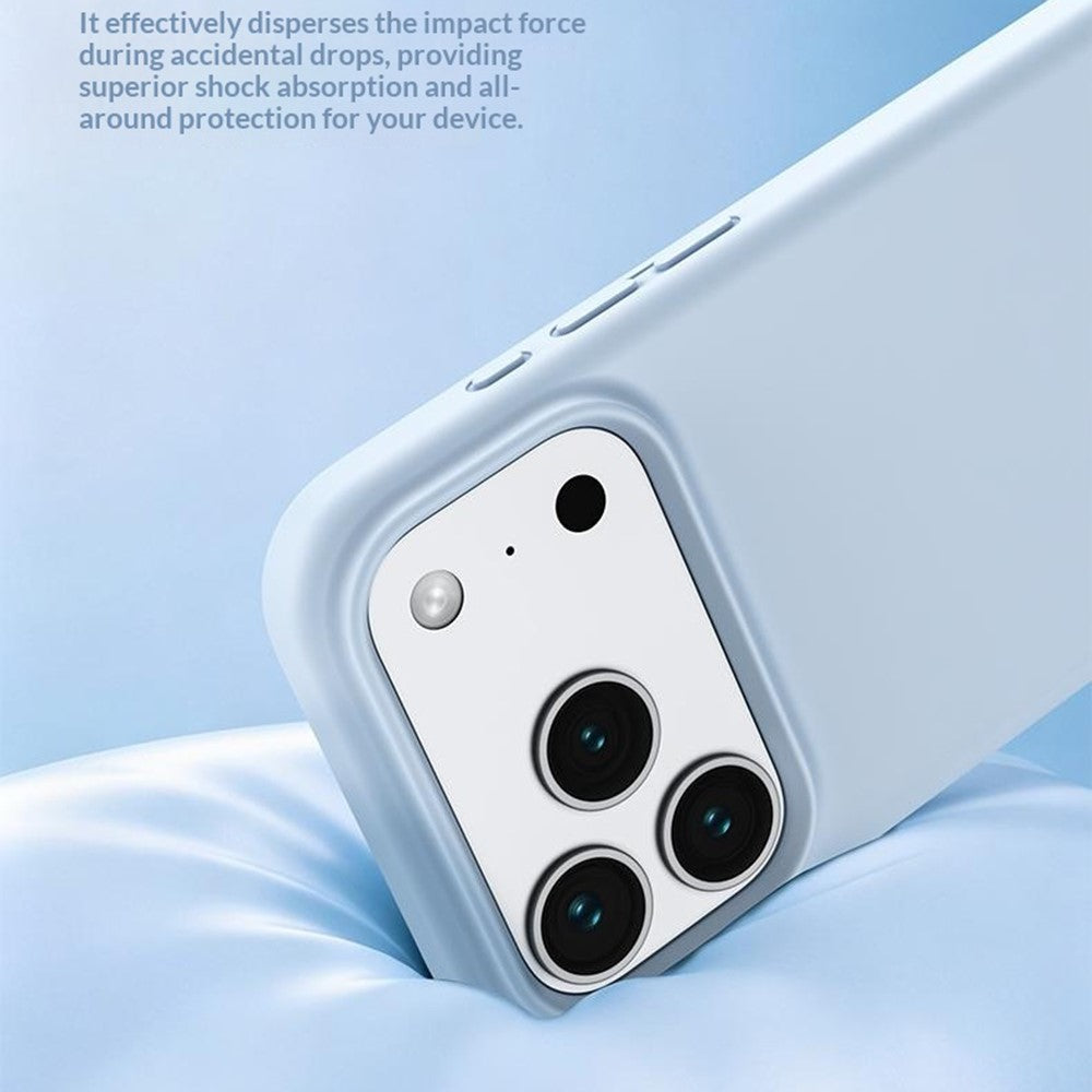 For iPhone 18 Pro Max / 17 Pro Max Case PC + Liquid Silicone Anti-Scratch Lining Phone Cover