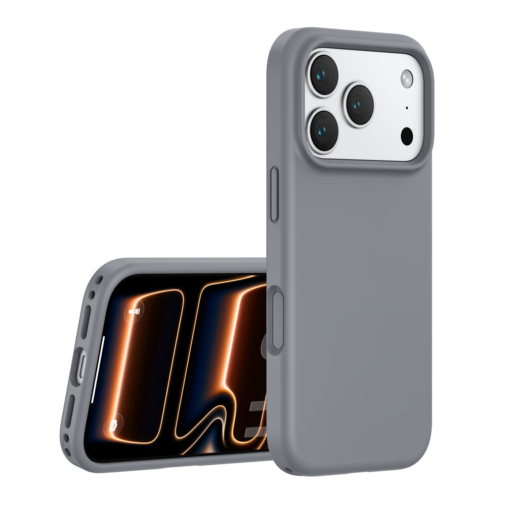 For iPhone 18 Pro Max / 17 Pro Max Case PC + Liquid Silicone Anti-Scratch Lining Phone Cover
