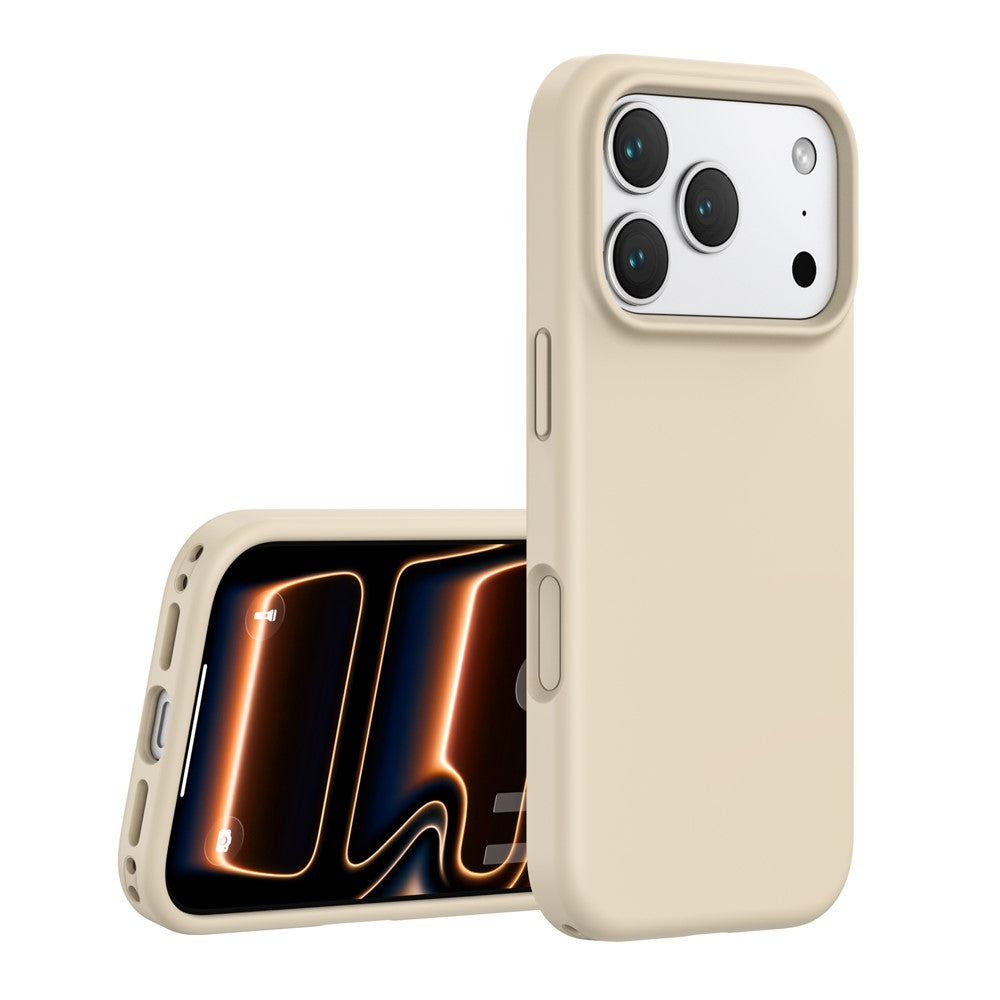 For iPhone 18 Pro Max / 17 Pro Max Case PC + Liquid Silicone Anti-Scratch Lining Phone Cover