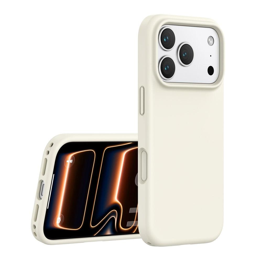 For iPhone 18 Pro Max / 17 Pro Max Case PC + Liquid Silicone Anti-Scratch Lining Phone Cover