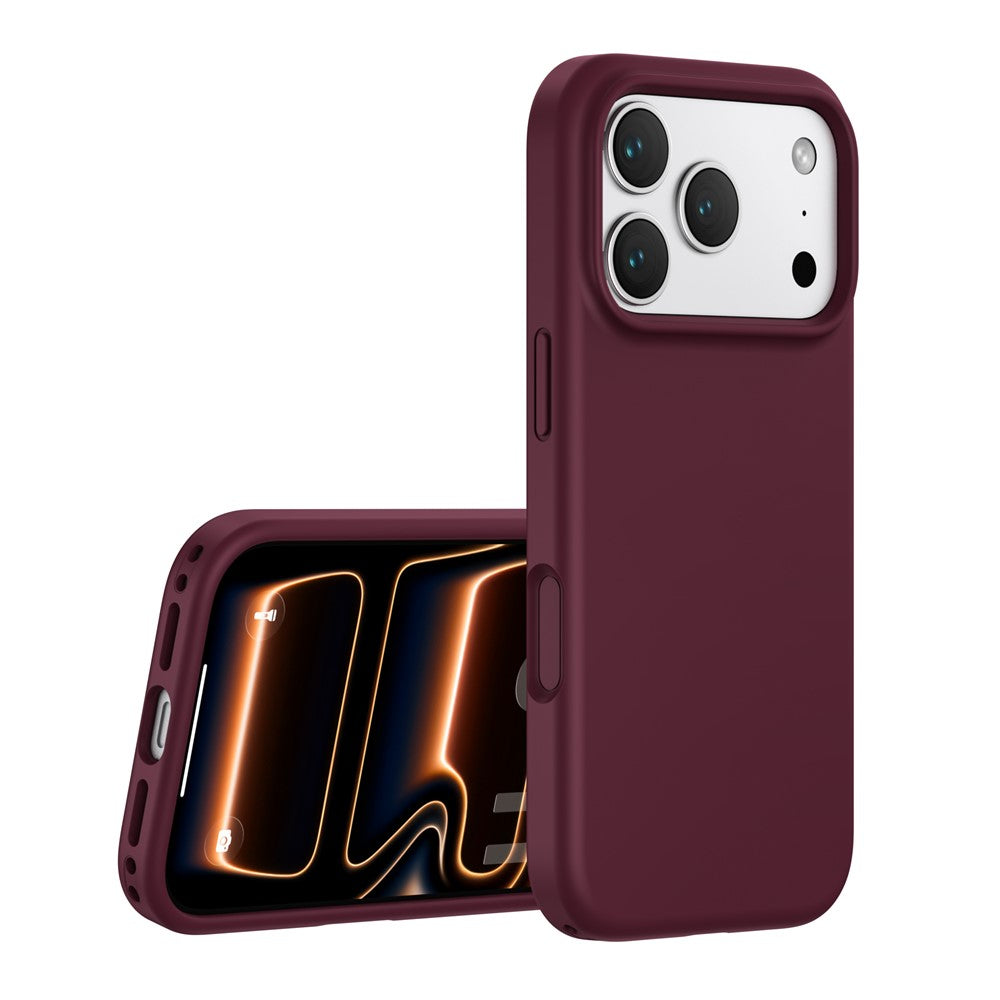 For iPhone 18 Pro Max / 17 Pro Max Case PC + Liquid Silicone Anti-Scratch Lining Phone Cover